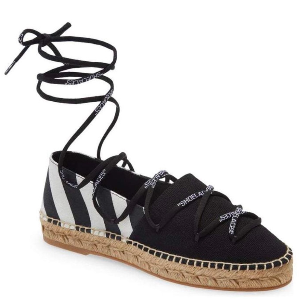 Off-White Cotton Espadrilles